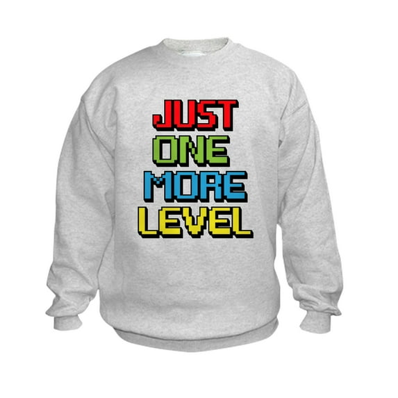 CafePress - Just One More Level Sweatshirt - Kids Sweatshirt, Youth Crew Neck Sweatshirt