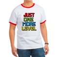 thumbnail image 1 of CafePress - Just One More Level T Shirt - 100% Cotton Ringed T-Shirt, 1 of 4