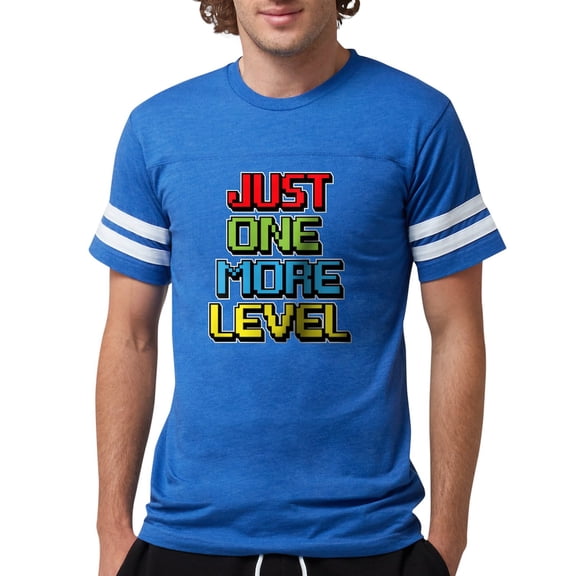 CafePress - Just One More Level T Shirt - Mens Football Shirt