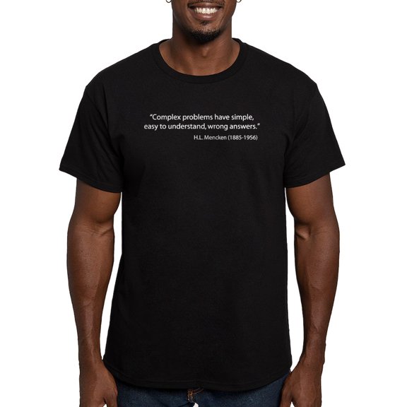 CafePress - Just Words T Shirt - Men's Fitted T-Shirt