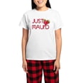 thumbnail image 1 of CafePress - Justmauid Pajamas - Women's Short Sleeve Print T-Shirt and Pants Light Cotton Pajama Set, 1 of 7