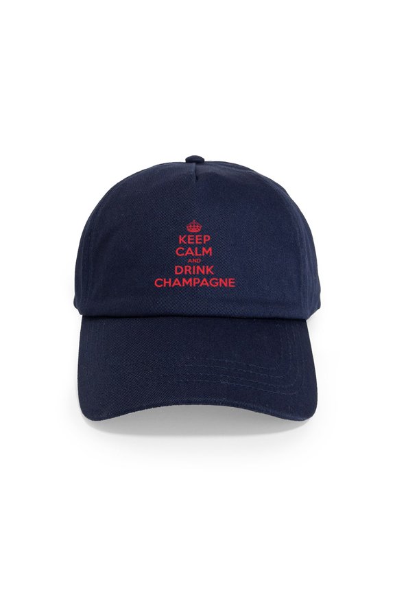- K C Drink Champagne Cap - Adjustable 100% Brushed Unisex Casual Cotton Baseball Cap, Beige, 1