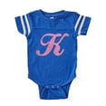 thumbnail image 1 of CafePress - K Pink Initial_Tr - Cute Infant Baby Football Bodysuit, 1 of 3