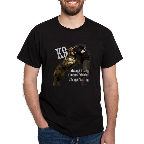CafePress - K9 Always Ready T Shirt - Men's Classic Graphic Cotton T-Shirt