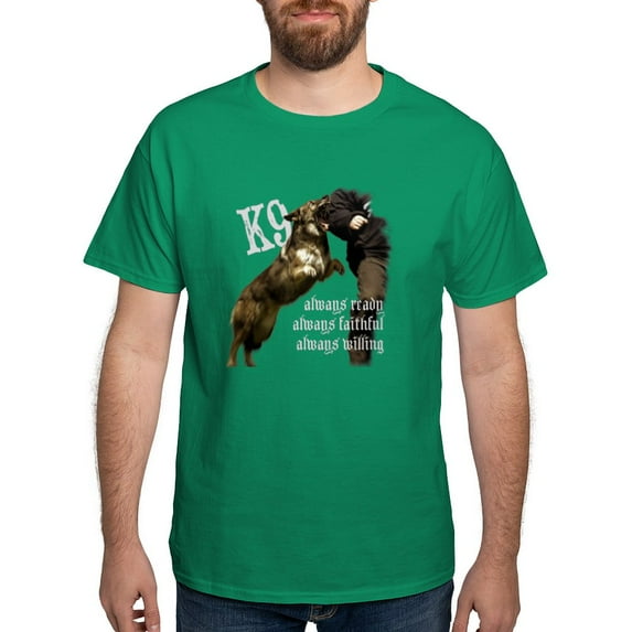 CafePress - K9 Always Ready T Shirt - Men's Classic Graphic Cotton T-Shirt