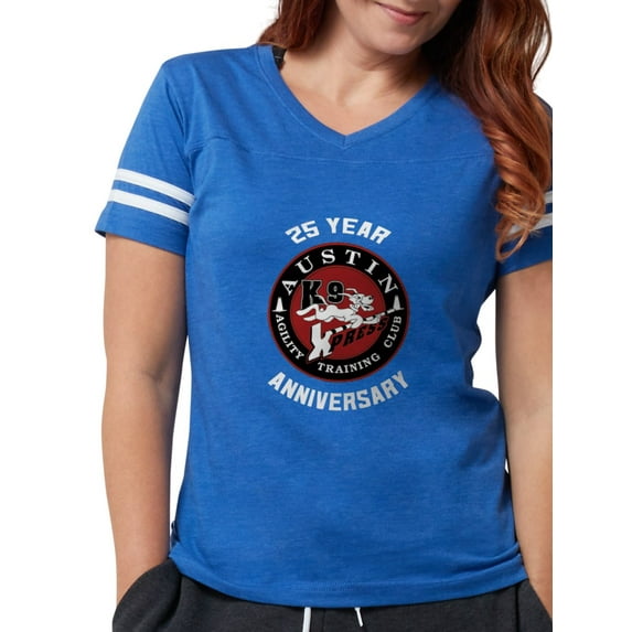 CafePress - K9xpress 25 Year Anniversary T Shirt - Womens Football Shirt