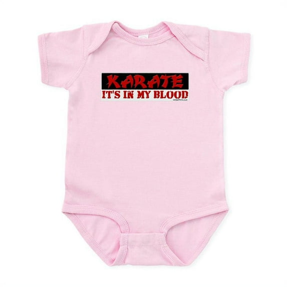 CafePress - KARATE (IT's IN MY BLOOD) Infant Bodysuit - Baby Light Bodysuit, Size Newborn - 24 Months