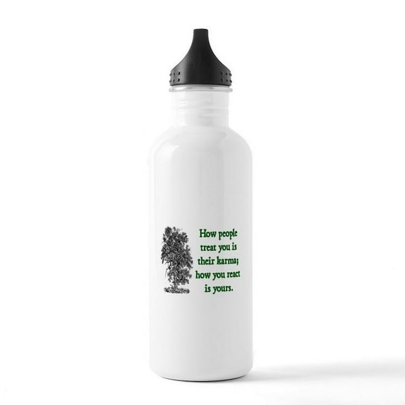 CafePress - KARMA Stainless Water Bottle 1 - Stainless Steel Water Bottle, Sports Bottle, 1.0L