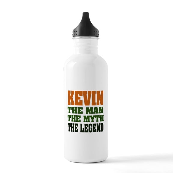 CafePress - KEVIN The Legend Stainless Water Bottle 1 - Stainless Steel Water Bottle, Sports Bottle, 1.0L
