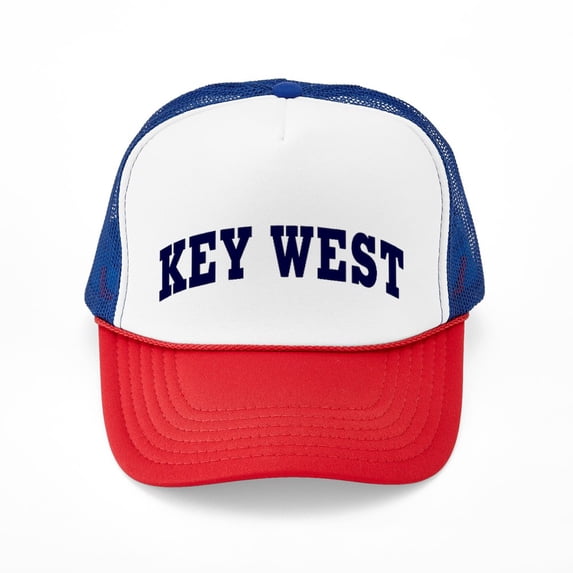 CafePress - KEY WEST - Adjustable Unisex Printed Trucker Hat with Mesh Back