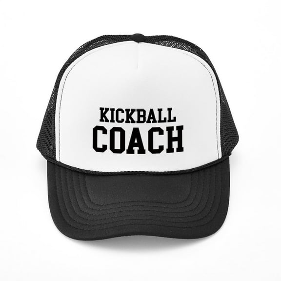 CafePress - KICKBALL Coach - Adjustable Unisex Printed Trucker Hat with Mesh Back