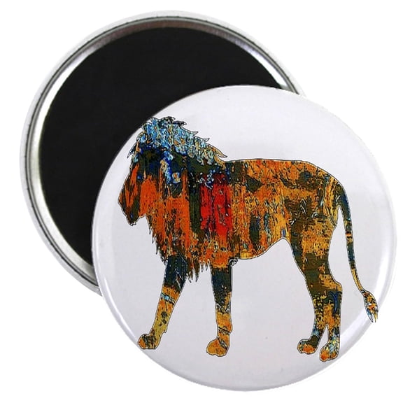 CafePress - KING Magnets - 2.25" Round Magnet, Refrigerator Magnet, Button Magnet Style