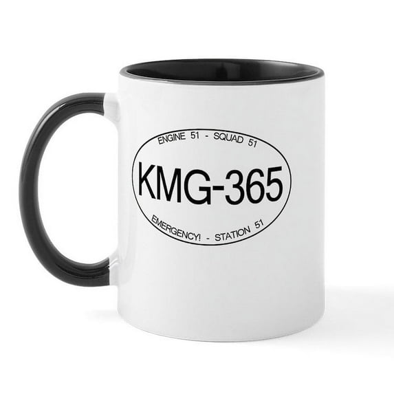 CafePress - KMG 365 Squad 51 Emergency Mug - 11 oz Ceramic Mug - Novelty Coffee Tea Cup