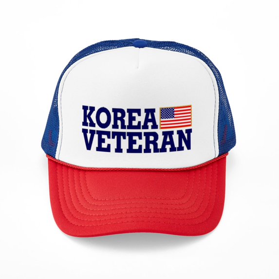CafePress - KOREA VETERAN - Adjustable Unisex Printed Trucker Hat with Mesh Back