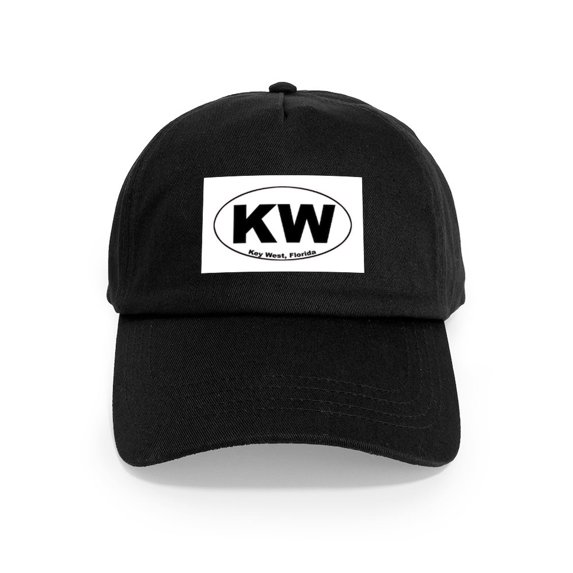 CafePress - KW (Key West) Cap - Adjustable 100% Brushed Unisex Casual Cotton Baseball Cap, Beige, 1