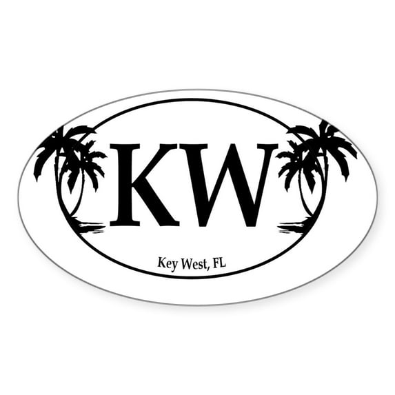 CafePress - KW Logo - Sticker (Oval)