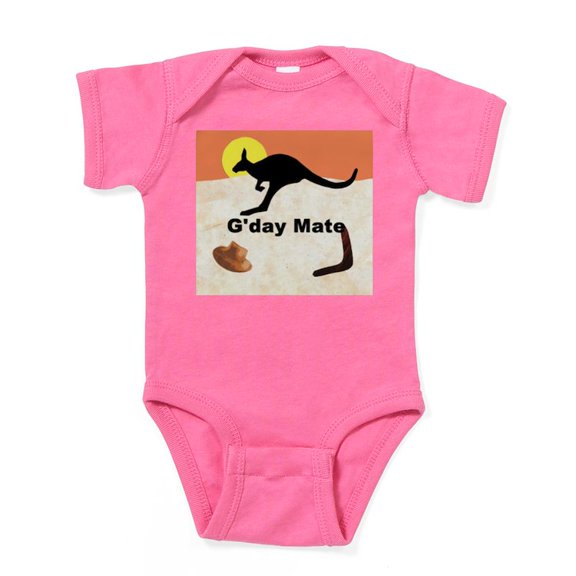 CafePress - Kagaroo Jillo, Gday Mate - Cute Infant Bodysuit Baby Romper - Size Newborn - 24 Months