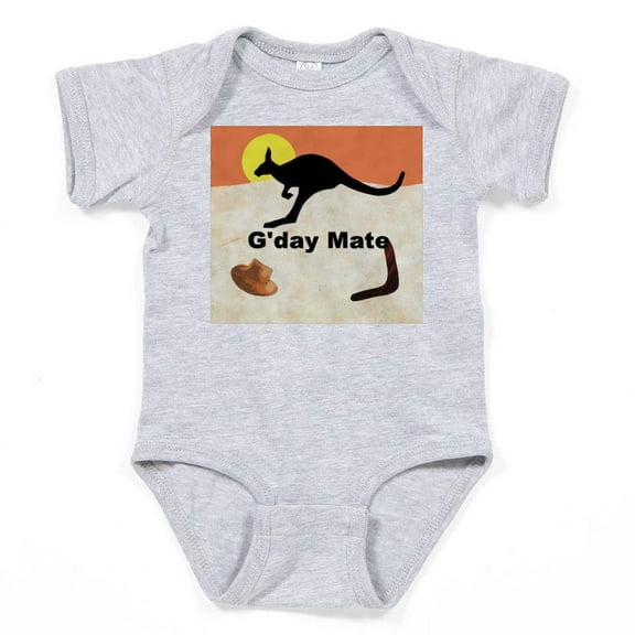 CafePress - Kagaroo Jillo, Gday Mate - Cute Infant Bodysuit Baby Romper - Size Newborn - 24 Months