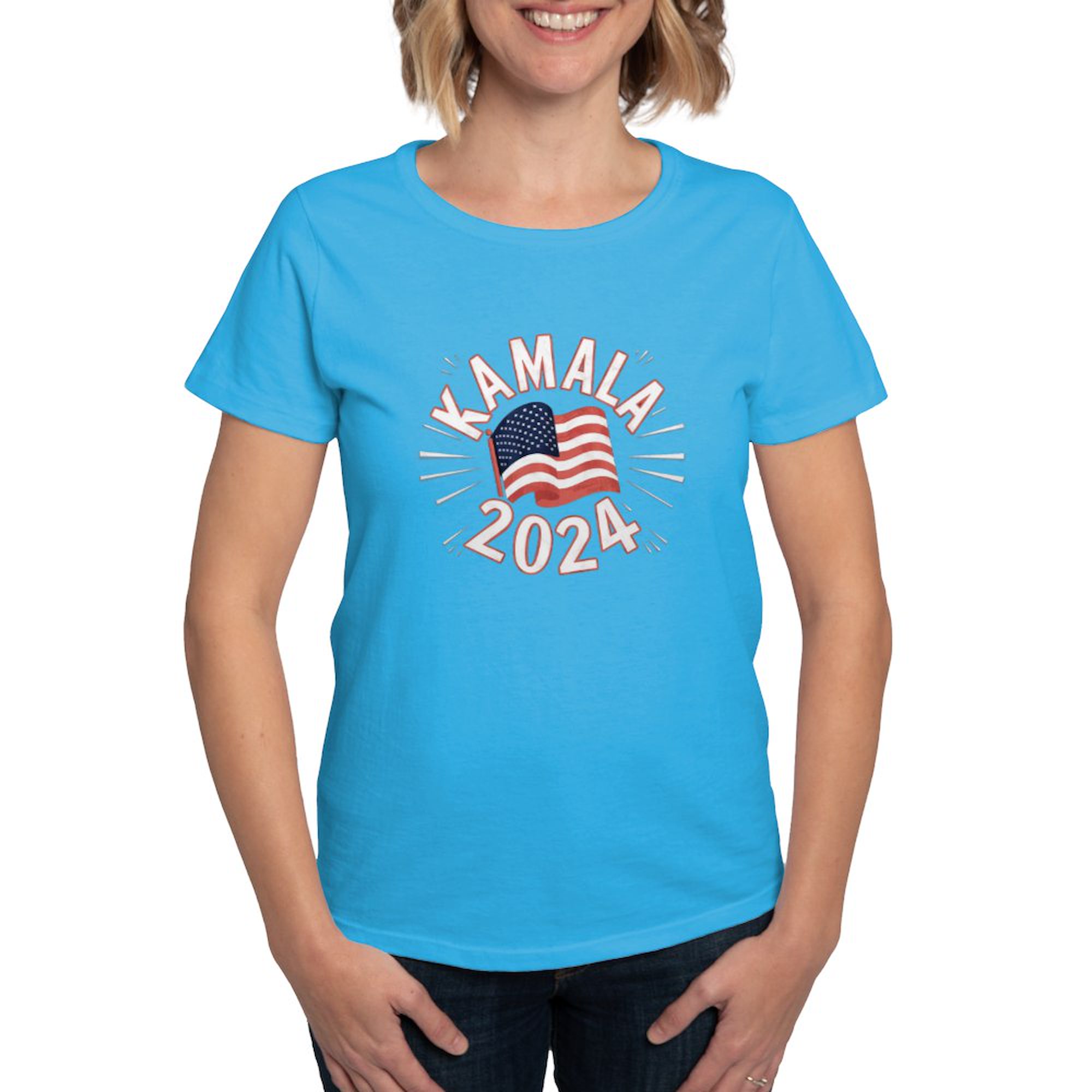 CafePress Kamala Harris 2024 For President Women's Value T Shirt