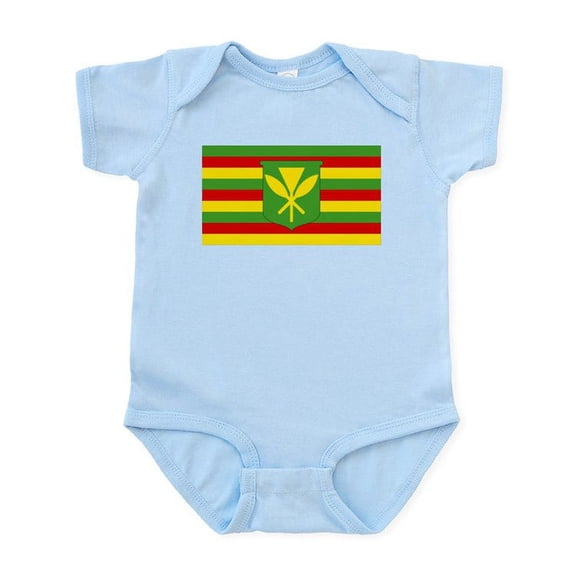 CafePress - Kanaka Maoli Flag Infant Bodysuit - Baby Light Bodysuit, Size Newborn - 24 Months