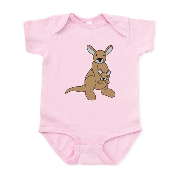 CafePress - Kanga Infant Bodysuit - Baby Light Bodysuit, Size Newborn - 24 Months