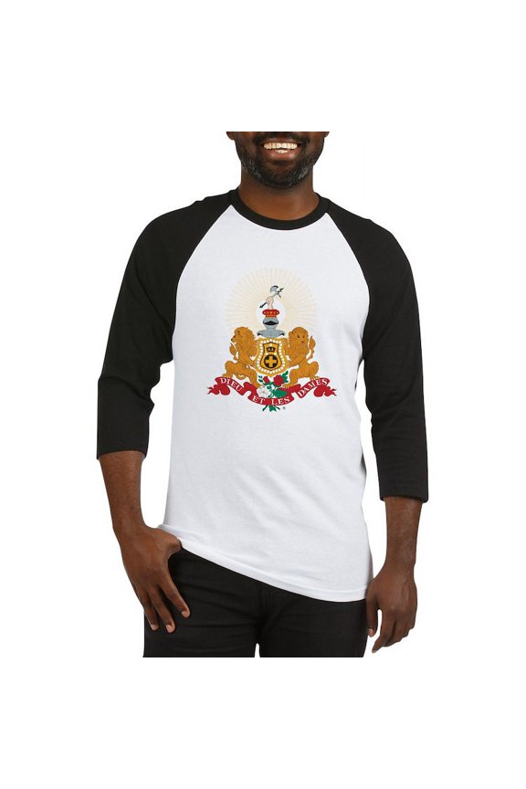 - Kappa Alpha Order Coat Of Arms Baseball Jersey - Cotton Baseball Jersey, 3/4 Raglan Sleeve Shirt