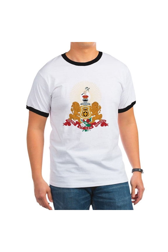- Kappa Alpha Order Coat Of Arms T Shirt - 100% Cotton Ringed T-Shirt