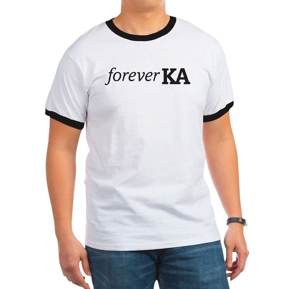 CafePress - Kappa Alpha Order Forever KA T Shirt - 100% Cotton Ringed T-Shirt