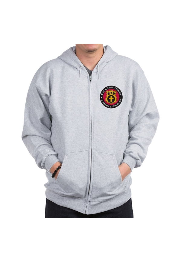- Kappa Alpha Order Loyal Order Sweatshirt - Zip Hoodie, Classic Hooded Sweatshirt with Metal Zipper