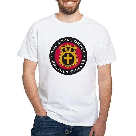 CafePress - Kappa Alpha Order Loyal Order T Shirt - Men's White Classic Cotton T-Shirts
