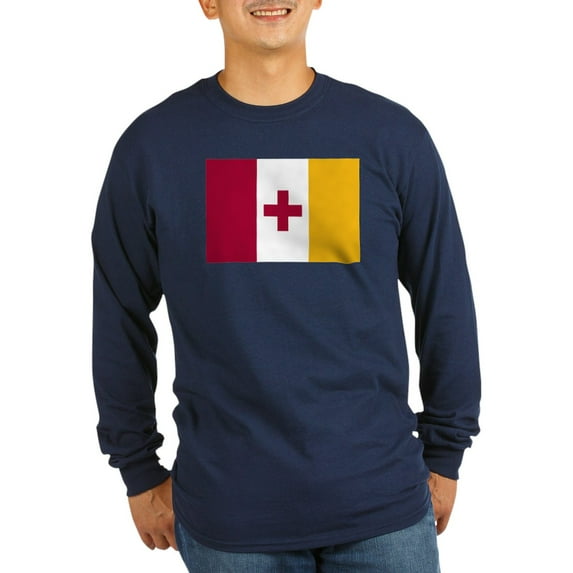 CafePress - Kappa Alpha Order Official Flag Long Sleeve T Shirt - Long Sleeve Dark T-Shirt