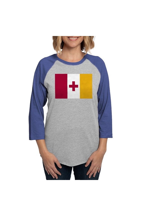 - Kappa Alpha Order Official Flag Long Sleeve T Shirt - Womens Baseball Tee