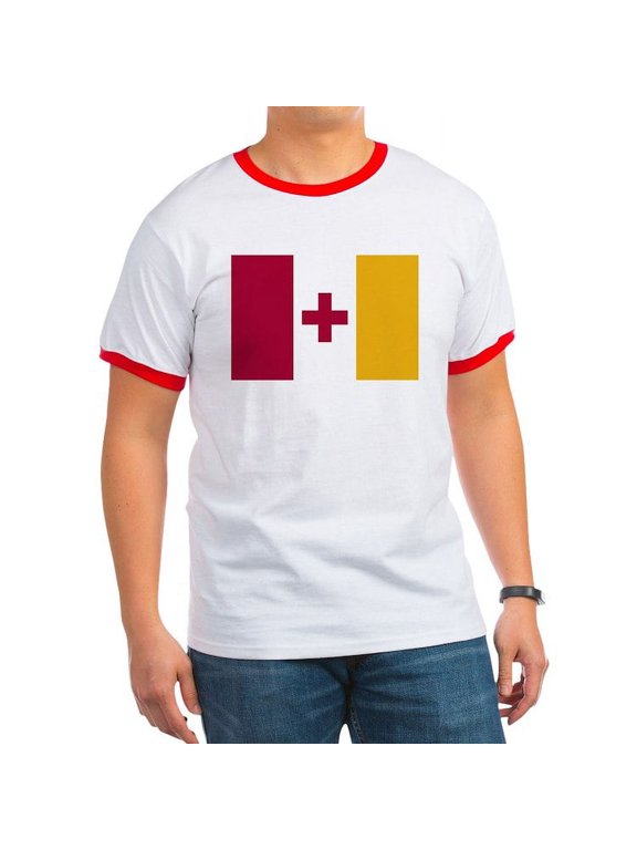 - Kappa Alpha Order Official Flag T Shirt - 100% Cotton Ringed T-Shirt