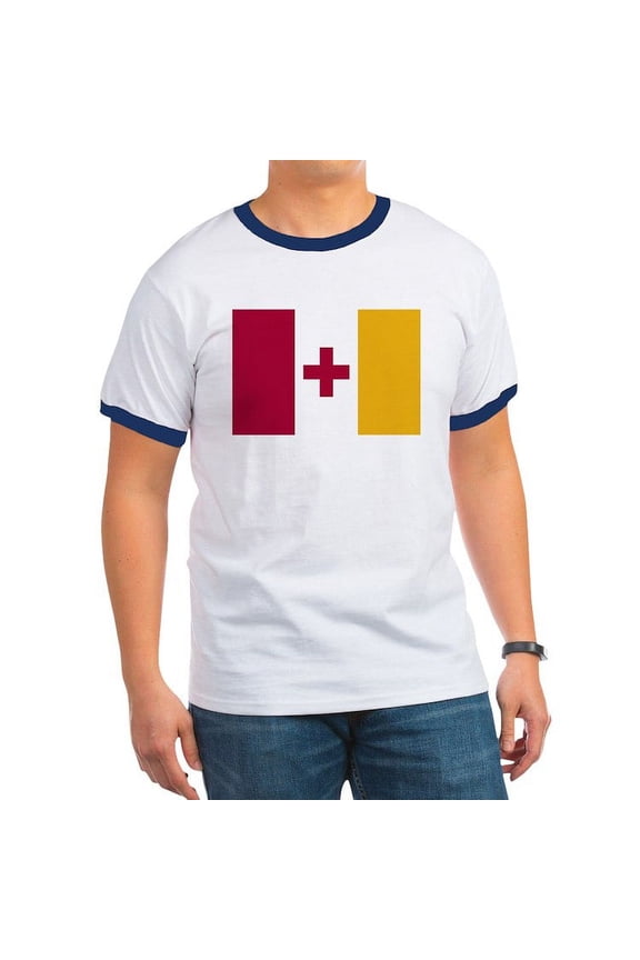 - Kappa Alpha Order Official Flag T Shirt - 100% Cotton Ringed T-Shirt