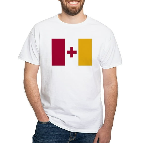 CafePress - Kappa Alpha Order Official Flag T Shirt - Men's White Classic Cotton T-Shirts