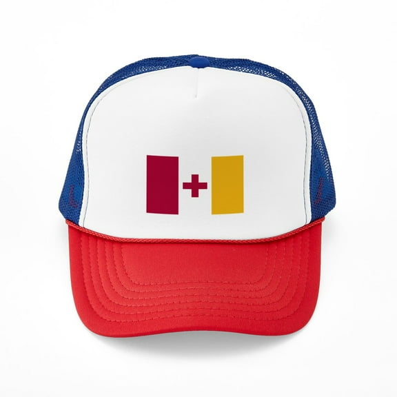CafePress - Kappa Alpha Order Official Flag - Adjustable Unisex Printed Trucker Hat with Mesh Back