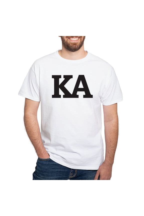 - Kappa Alpha Order Official KA T Shirt - Men's White Classic Cotton T-Shirts