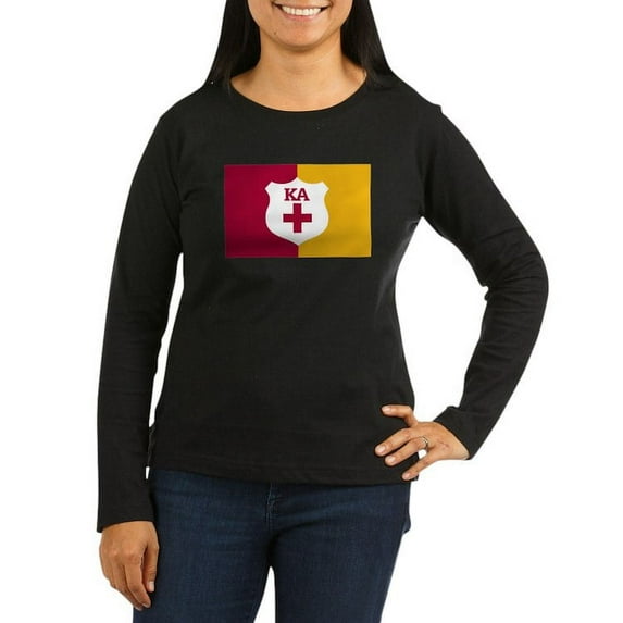 CafePress - Kappa Alpha Order Supplemental Flag Long Sleeve T Shirt - Women's Long Sleeve Graphic Tee Casual Fit