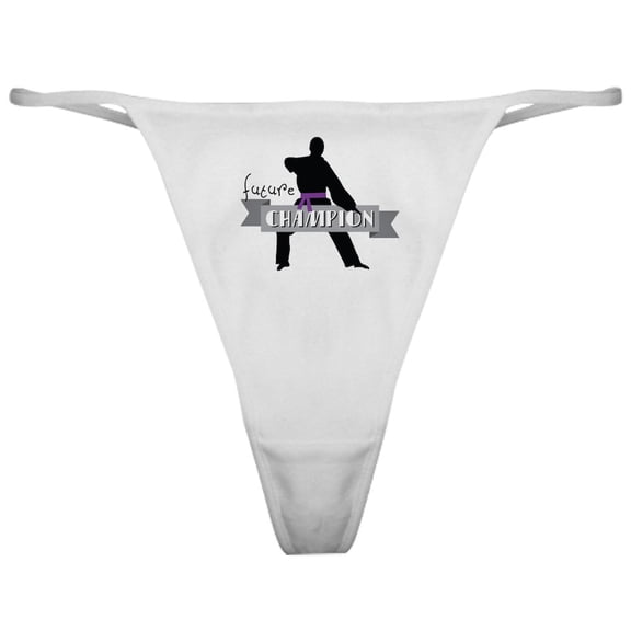 CafePress - Karate Champion Decal Classic Thong - Women's Novelty Thong Panties Underwear