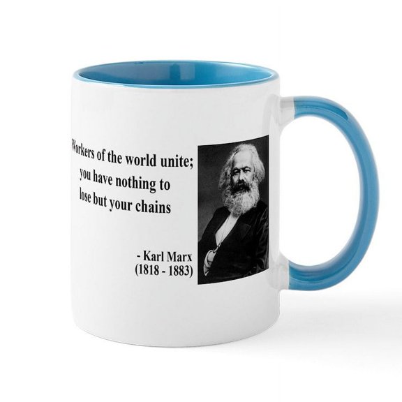 CafePress - Karl Marx Quote 8 Mug - 11 oz Ceramic Mug - Novelty Coffee Tea Cup