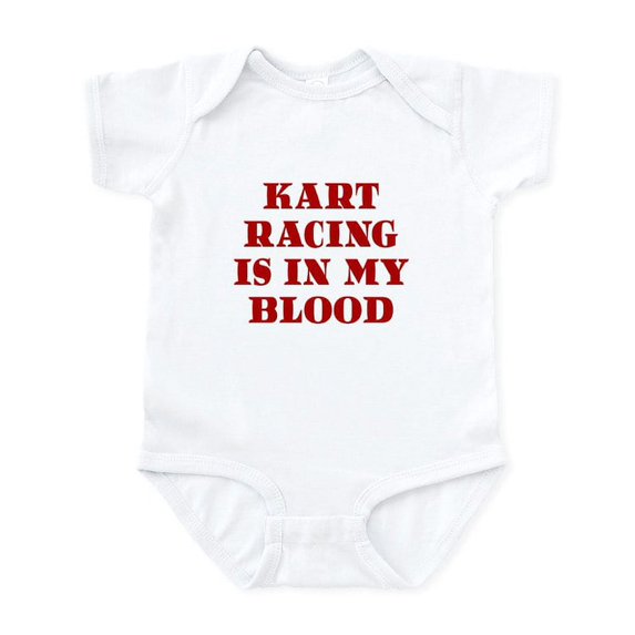 CafePress - Kart Racing Infant Bodysuit - Baby Light Bodysuit, Size Newborn - 24 Months