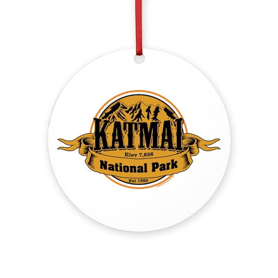CafePress - Katmai - Round Wood Ornament 4"
