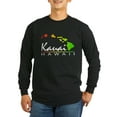 thumbnail image 1 of CafePress - Kauai Hawaii (Distressed Design) Long Sleeve T Shi - Long Sleeve Dark T-Shirt, 1 of 4