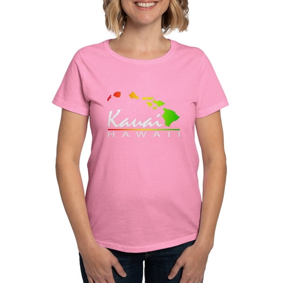 CafePress - Kauai Hawaii (Distressed Design) T Shirt - Women's Traditional Fit Dark T-Shirt