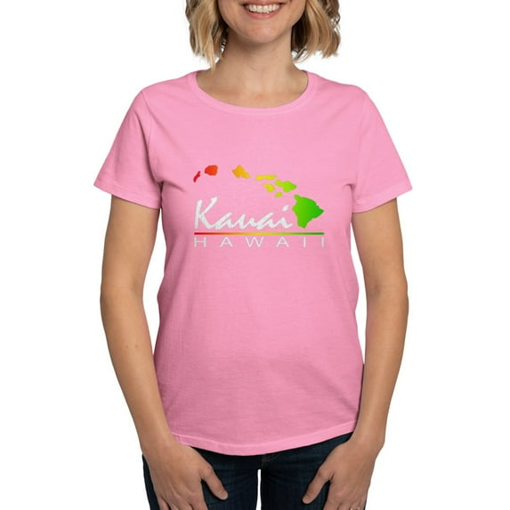 CafePress - Kauai Hawaii (Distressed Design) T Shirt - Women's Traditional Fit Dark T-Shirt