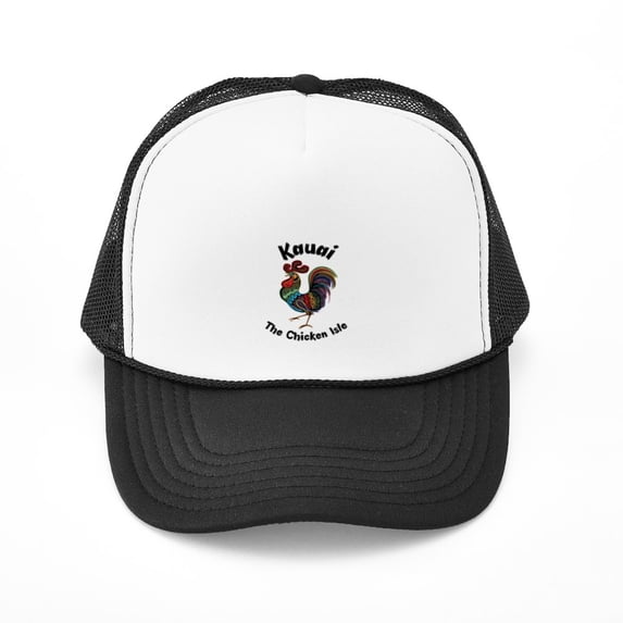 CafePress - Kauai The Chicken Isle - Trucker Hat - Polyester Foam Front and Nylon Mesh Weave Back