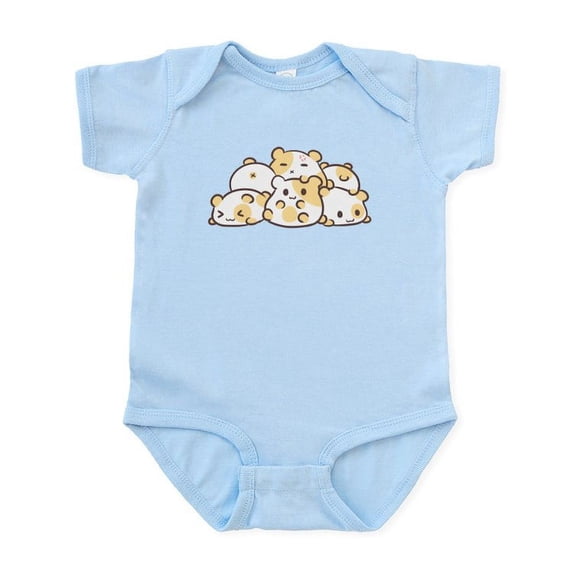 CafePress - Kawaii Hamster Pile Body Suit - Baby Light Bodysuit, Size Newborn - 24 Months