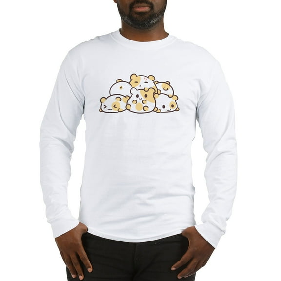 CafePress - Kawaii Hamster Pile Long Sleeve T Shirt - Unisex Cotton Long Sleeve T-Shirt