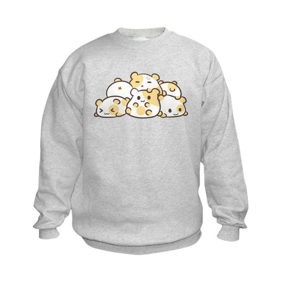 CafePress - Kawaii Hamster Pile Sweatshirt - Kids Sweatshirt, Youth Crew Neck Sweatshirt