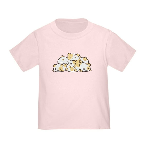 CafePress - Kawaii Hamster Pile T Shirt - Cute Toddler T-Shirt, 100% Cotton